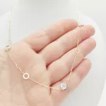 Sárga arany nyaklánc metszett díszekkel