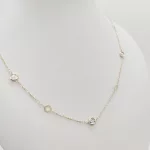 Sárga arany nyaklánc metszett díszekkel