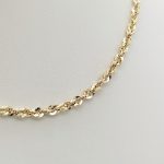 Sárga arany hamis walles nyaklánc - 45 cm