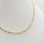 Sárga arany hamis walles nyaklánc - 45 cm