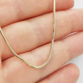 Sárga arany rugalmas kígyó nyaklánc
