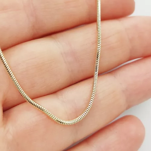 Sárga arany rugalmas kígyó nyaklánc