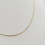 Sárga arany barbara nyaklánc - 45 cm