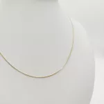 Sárga arany barbara nyaklánc - 45 cm