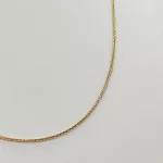 Sárga arany barbara nyaklánc - 50 cm