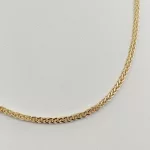 Sárga arany barbara nyaklánc - 45 cm
