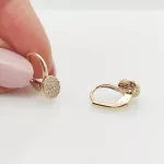 Sárga arany sokköves fülbevaló