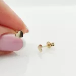 Sárga arany kis szív fülbevaló