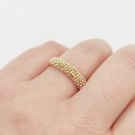 Sárga arany modern gyűrű