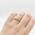 Sárga arany modern gyűrű