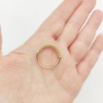 Sárga arany modern gyűrű