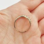 Sárga arany gyűrű cirkóniákkal