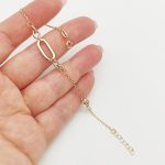 Sárga arany láncszemes karlánc