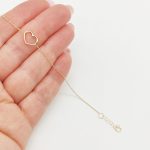 Sárga arany karlánc szív medállal