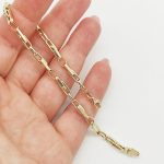 Sárga arany modern karlánc