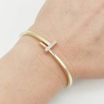 Sárga arany modern karperec