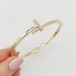 Sárga arany modern karperec