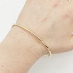 Sárga arany metszett karperec