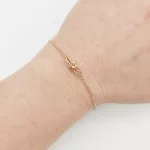 Sárga arany modern karlánc