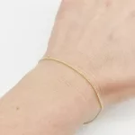 Sárga arany állítható barbara karlánc