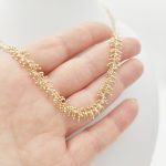 Sárga arany modern nyaklánc