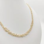 Sárga arany modern nyaklánc