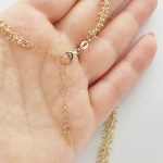 Sárga arany modern nyaklánc