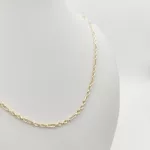 Sárga arany modern csavart nyaklánc