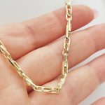 Sárga arany modern nyaklánc