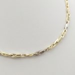 Sárga-fehér arany modern nyaklánc