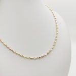 Sárga arany modern nyaklánc