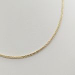 Sárga arany barbara nyaklánc - 55 cm