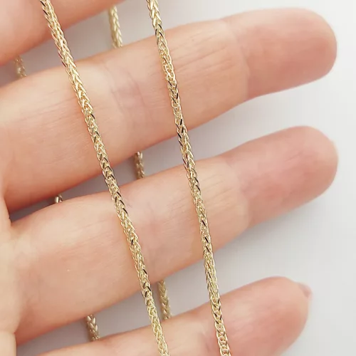 Sárga arany barbara nyaklánc - 55 cm