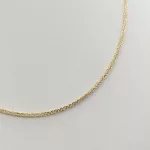 Sárga arany barbara nyaklánc - 55 cm