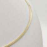 Sárga arany mutatós merev omegalánc