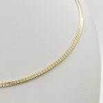 Sárga arany mutatós merev omegalánc