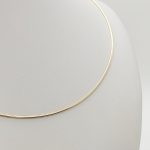 Sárga arany vékony merev omegalánc