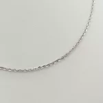 Fehér arany anker nyaklánc - 40 cm