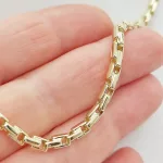 Sárga arany modern nyaklánc