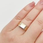 Sárga arany pecsétgyűrű