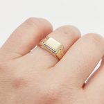 Sárga arany pecsétgyűrű