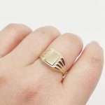 Sárga arany pecsétgyűrű