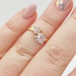 Sárga arany gyűrű cirkóniával