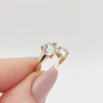 Sárga arany gyűrű cirkóniával