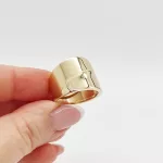 Sárga arany modern gyűrű