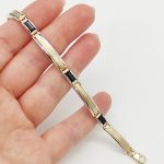 Sárga arany modern karlánc