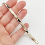 Sárga arany modern karlánc