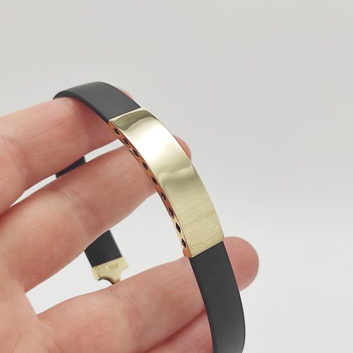 Sárga arany kaucsuk karlánc