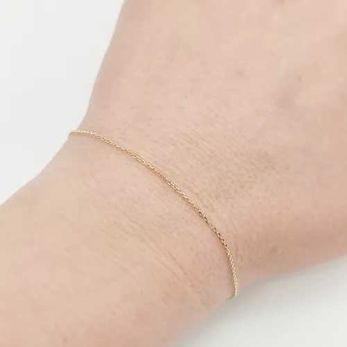 Sárga arany anker karlánc