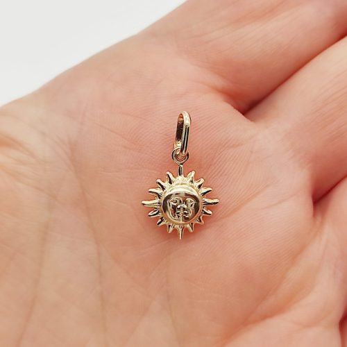 Sárga arany nap medál